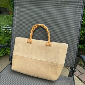 Woven Bamboo Handbag